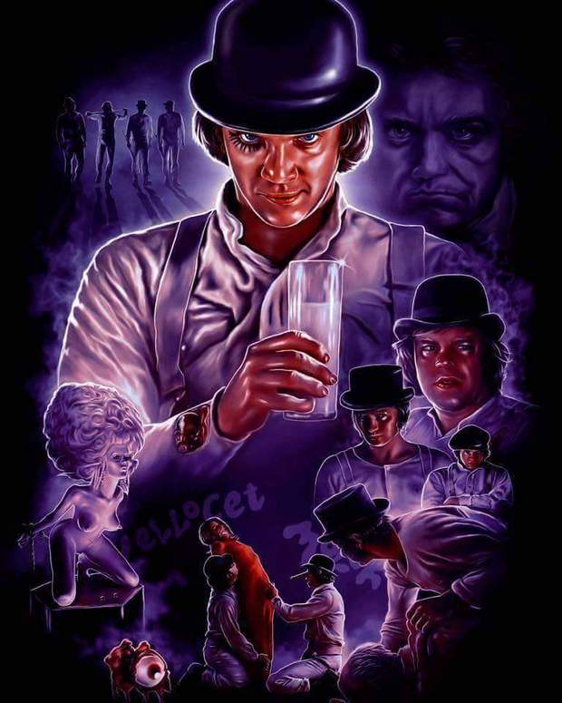 Póster. LA NARANJA MECÁNICA. 