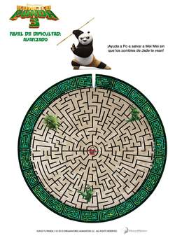 LABERINTO (KUNG FU PANDA 3) Para el que se aburra éstas Vacaciones. 