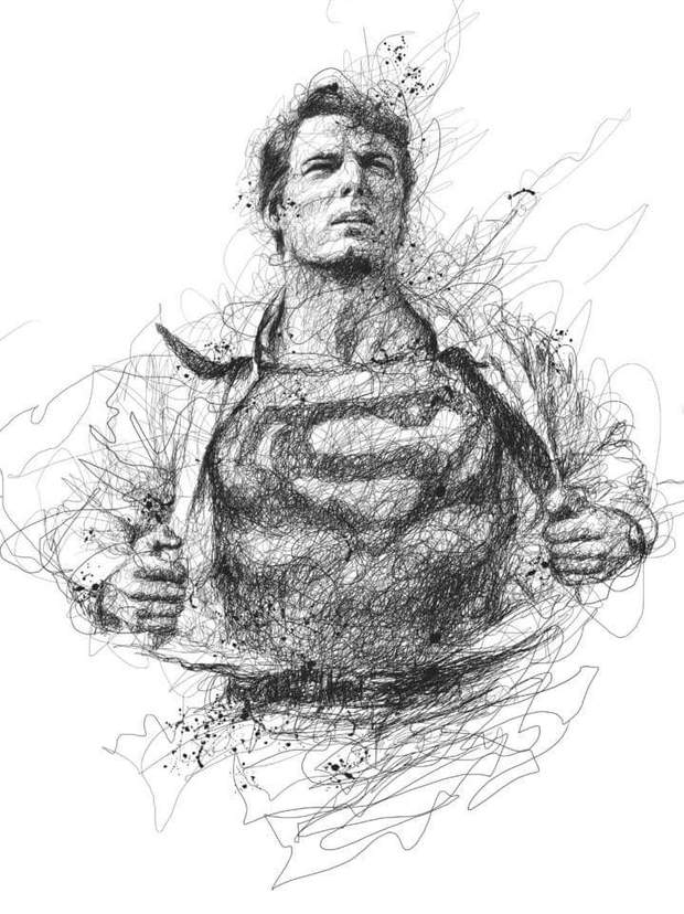 Dibujo de SUPERMAN. 
