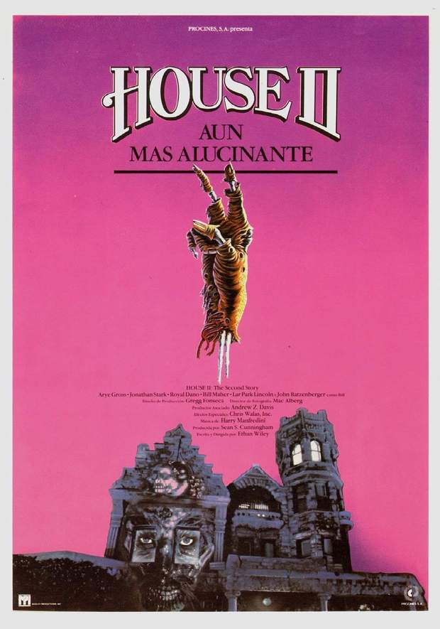 Cartel (HOUSE II, Aún Más Alucinante). Os Acordáis de Ésta Película?. 
