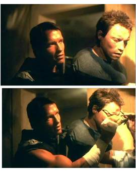 Imagen: Cuando Arnold Schwarzenegger se puso las Gafas para TERMINATOR. 