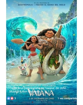 Cartel Final para (VAIANA). 