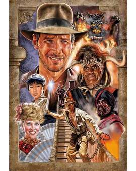Póster 1 (INDIANA JONES Y EL TEMPLO MALDITO). 