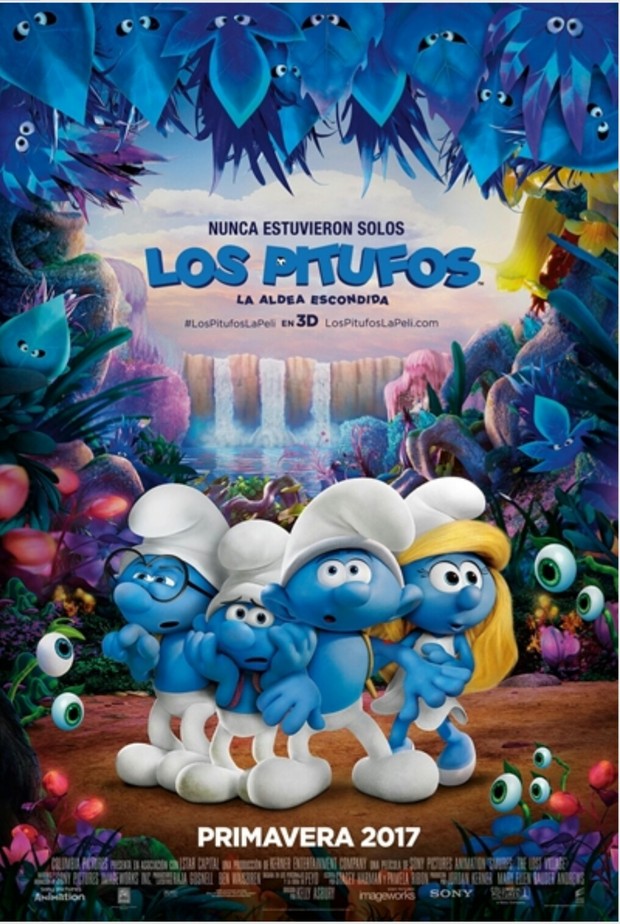 Cartel Final (LOS PITUFOS, La Aldea Escondida). 