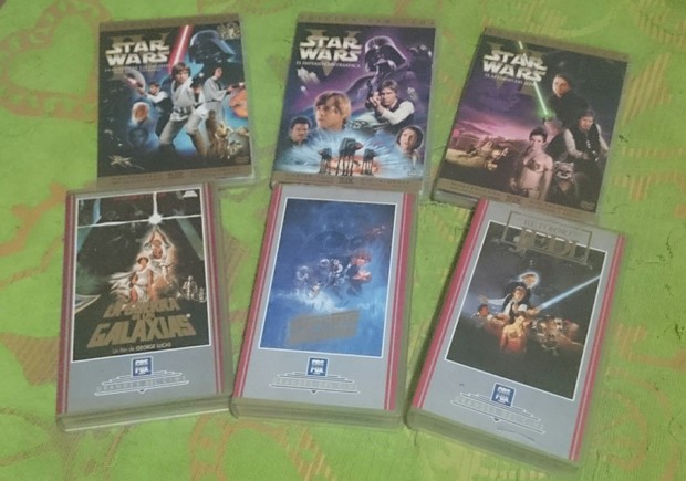 Mi Colección STAR WARS Original (Sin Retoques) en VHS y DVD a la espera de la Alta Definición. 