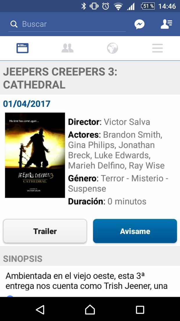JEEPERS CREEPERS 3. (Según Cinesa se Estrenara el 1 de Abril). 