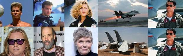 Imagen. (Cómo han cambiado los Protagonistas de TOP GUN). 