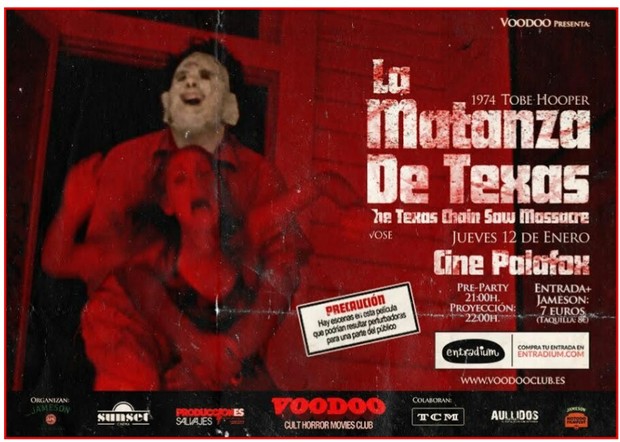 Sorteo de Entradas para ver (LA MATANZA DE TEXAS) en VOODOOMADRID. 