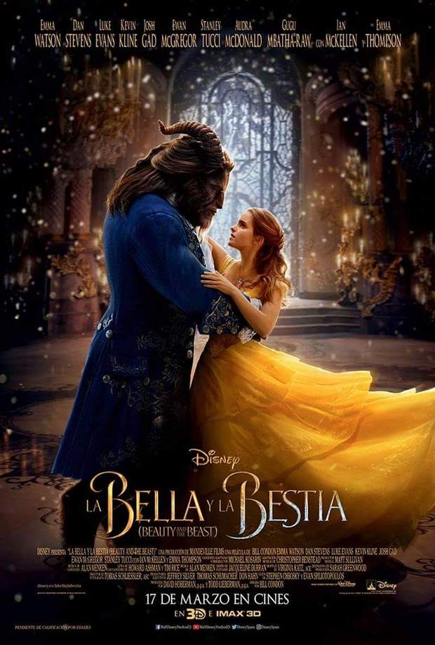 Cartel Español (LA BELLA Y LA BESTIA). 