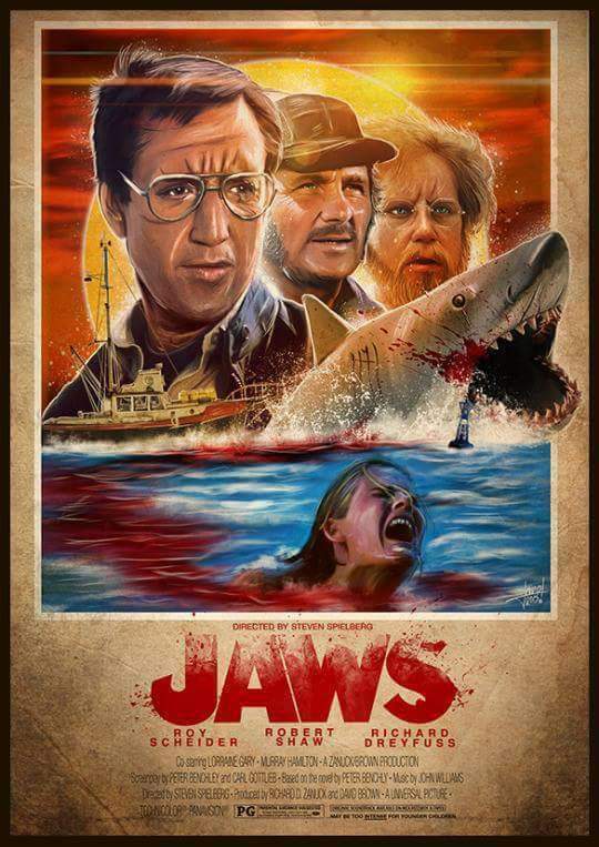 Póster "JAWS" (TIBURON). 