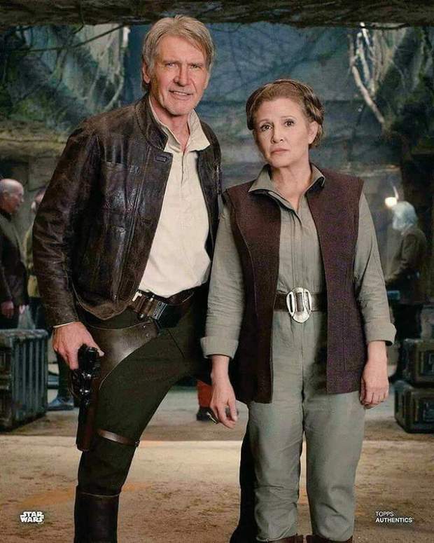 Imagen para el Recuerdo: HAN SOLO y La Princesa LEIA. 