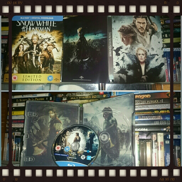 Interior y Exterior Steelbook (BLANCANIEVES Y LA LEYENDA DEL CAZADOR). 
