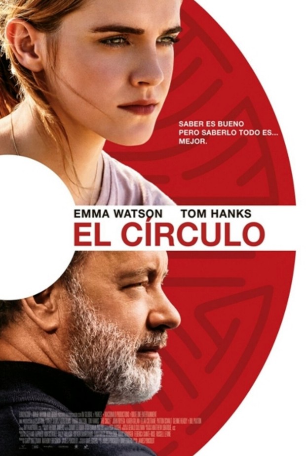 Póster final de (EL CÍRCULO) con Emma Watson y Tom Hanks. 