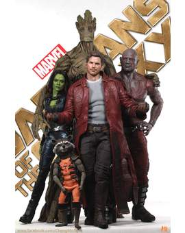 "GUARDIANES DE LA GALAXIA" de Hot Toys. 
