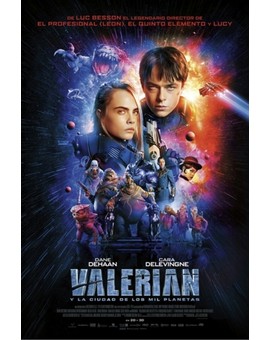 Póster Final (VALERIAN y La Ciudad de los Mil Planetas). 