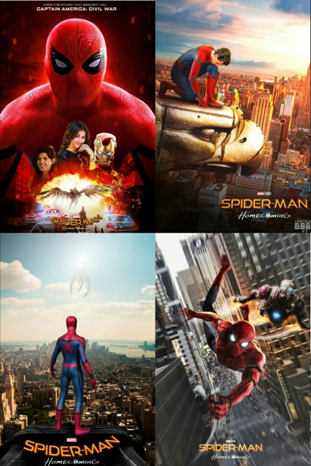 Algunos Pósters de Fan Art (SPIDERMAN HOMECOMING). 