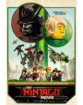 Póster (The Lego NINJAGO Movie) para la Comic-Con. 