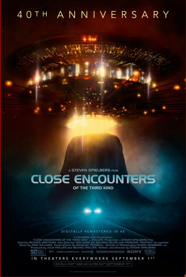 Póster y Trailer de (ENCUENTROS EN LA TERCERA FASE) Por su 40 Aniversario. 