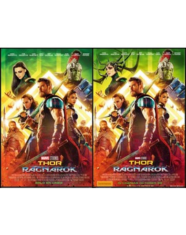 "HELA" Pierde los Cuernos en el Póster Español de (THOR RAGNAROK). 