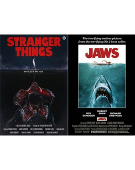 El Póster de la Segunda Temporada de (STRANGERS THINGS) Homenajea a (TIBURON). 