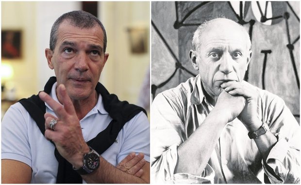 Primeras Imágenes de "Antonio Banderas" Caracterizado cómo (PICASSO). 