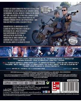 (TERMINATOR 2) Contraportada de la Edición de Divisa. 
