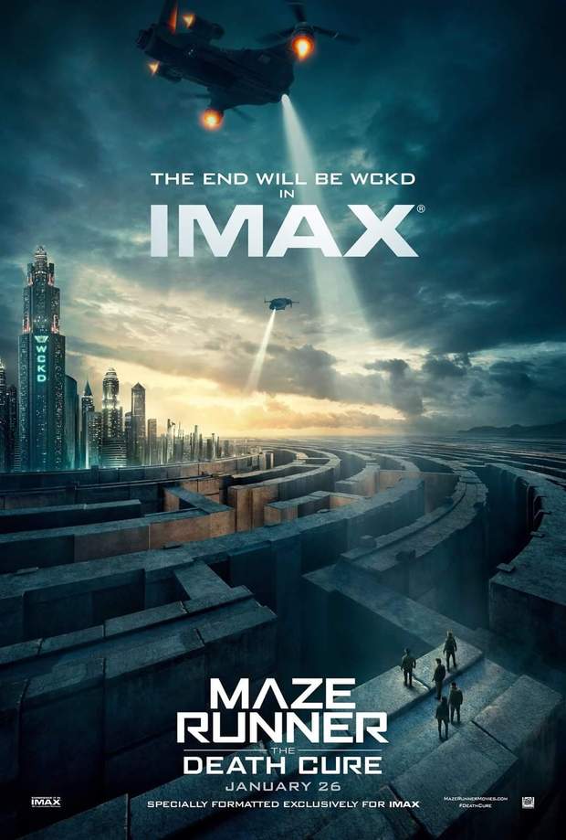 Cartel IMAX (EL CORREDOR DEL LABERINTO - LA CURA MORTAL). 