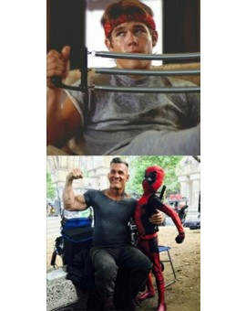 Imagen: (Entrenándose para DEADPOOL 2). 