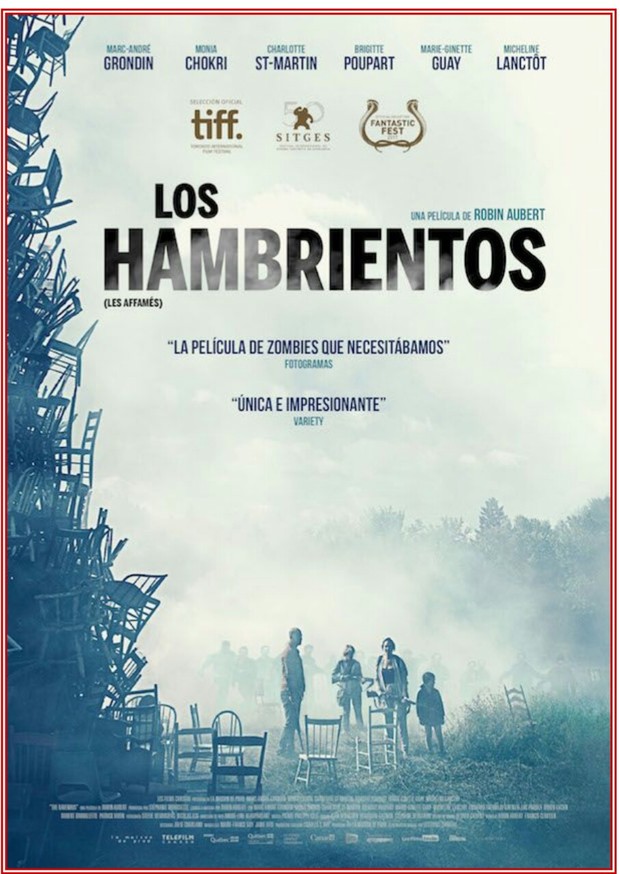 Póster (LOS HAMBRIENTOS), Película Zombie que Llegará en Abril. 