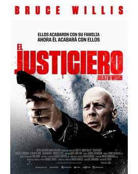 Póster (EL JUSTICIERO) con Bruce Willis. 