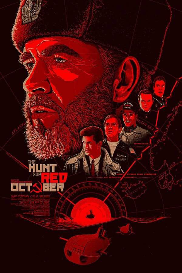 Póster (LA CAZA DEL OCTUBRE ROJO). 