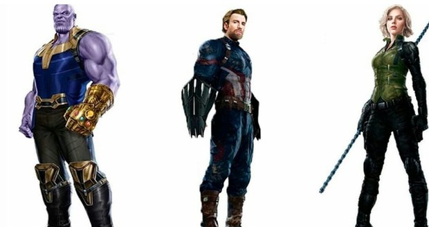 Así Lucirán los Personajes de (AVENGERS - INFINITY WAR). 