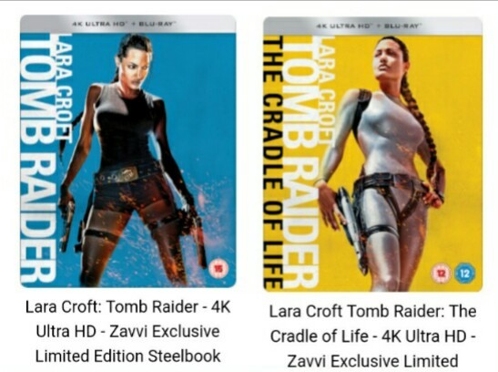 Próximos Steelbooks de Zavvi de (LARA CROFT - TOMB RAIDER). 