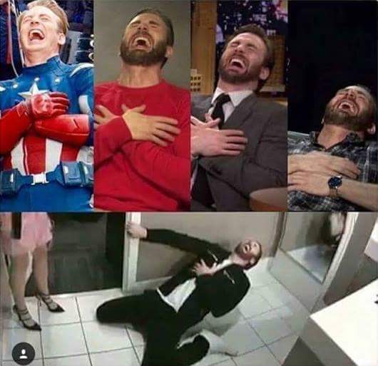 Humor: (De qué se reirá tanto Chris Evans?). 