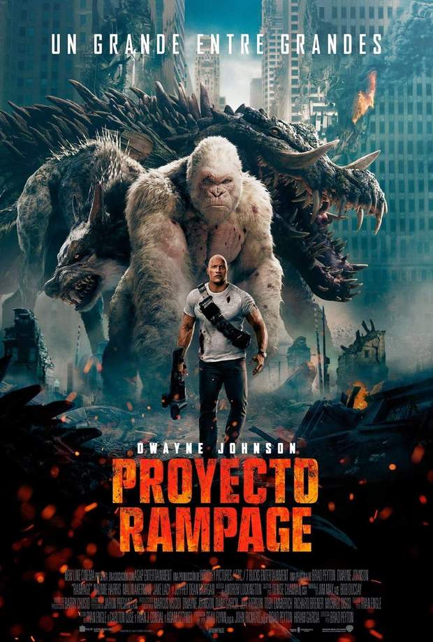 Cartel Final para España (PROYECTO RAMPAGE). 