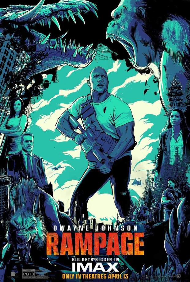 Póster IMAX (RAMPAGE). 