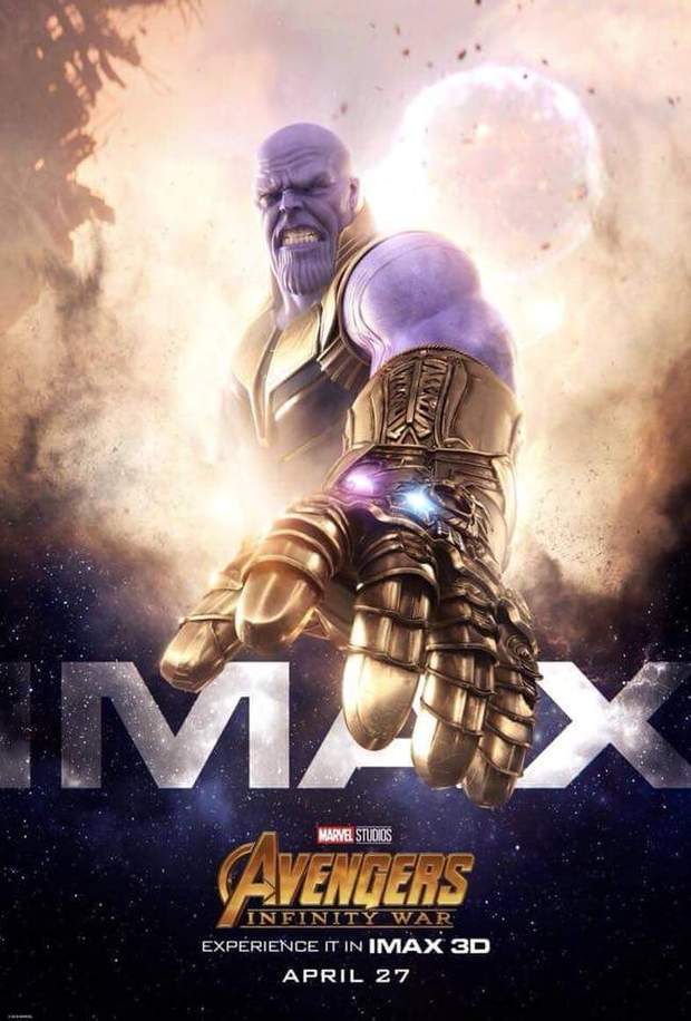 Póster IMAX (VENGADORES - INFINITY WAR). 