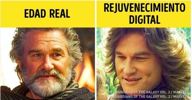 Como Rejuvenecen y Envejecen a los Actores en las Películas. 