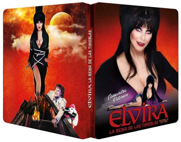 (ELVIRA - LA REINA DE LAS TINIEBLAS) STEELBOOK con Relieve para el 4 de Julio de MPO. 