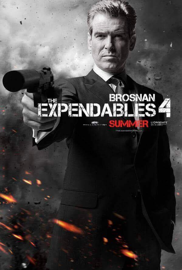 Póster de "Pierce Brosnan" en (MERCENARIOS 4). 