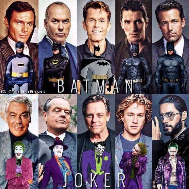 A qué BATMAN y JOKER Elegiriais para la Película Perfecta?. 