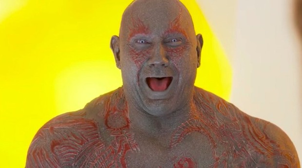 "Dave Bautista" No Participará en (GUARDIANES DE LA GALAXIA - VOLUMEN 3) Si no és con el Guión de "James Gunn". 