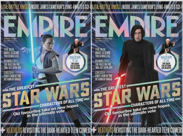 Primera Imagen de "REY y KYLO REN" del (EPISODIO IX) en las Portadas de EMPIRE. 