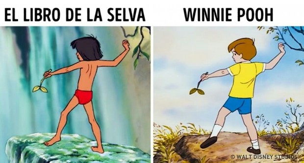 Mismos Dibujos en las Películas (DISNEY). 