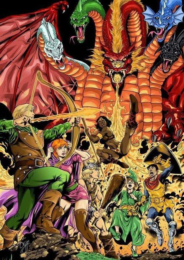 Póster (DRAGONES Y MAZMORRAS). 
