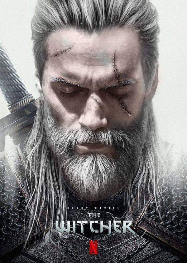 Imagen de "Henry Cavill" de cómo sería en (THE WITCHER).