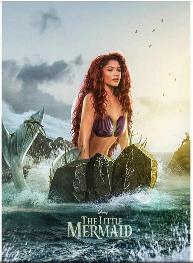 Póster Fan Art de "Zendaya" como (LA SIRENITA). La veis para el Papel? 