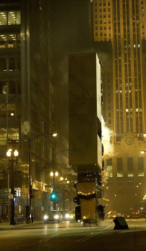 Imagen: Impactante Escena de (EL CABALLERO OSCURO). 