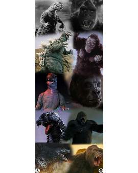 Imagen: (GODZILLA vs KING KONG) Antes y Después. 