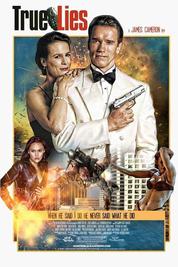 Póster (MENTIRAS ARRIESGADAS). 